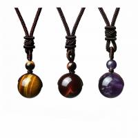 Gemstone Necklaces, with Knot Cord, handmade, fashion jewelry & for woman, 16mm Approx 26 Inch 