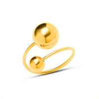 304 Stainless Steel Cuff Finger Ring, gold color plated, fashion jewelry & for woman, golden, 6mm,10mm 