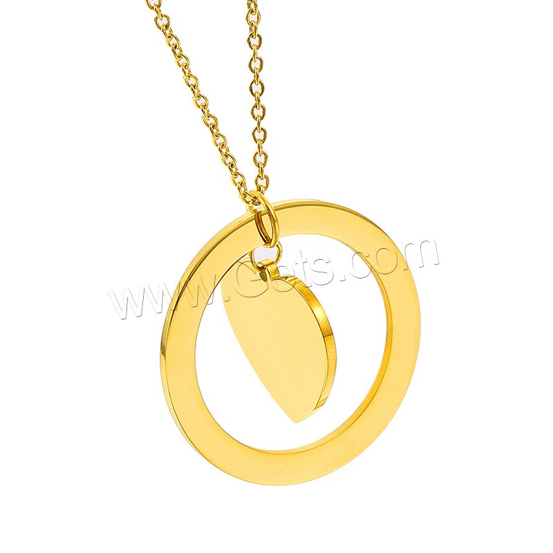 Stainless Steel Jewelry Necklace, 304 Stainless Steel, with 1.97inch extender chain, Vacuum Ion Plating, Each custom text must be less than 10 letters & fashion jewelry & Unisex & hollow, more colors for choice, Length:Approx 17.72 Inch, Sold By PC