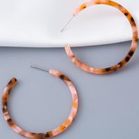 Acrylic Hoop Earring, fashion jewelry & for woman, 39mm 