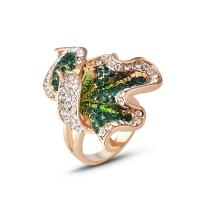Rhinestone Zinc Alloy Finger Ring, fashion jewelry & for woman & with rhinestone 