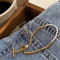 Bracelets de perles En alliage de zinc , avec Shell Pearl, bijoux de mode & pour femme Environ 17 cm, Vendu par PC