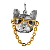 Animal Brass Pendants, Dog, plated, fashion jewelry & for woman 