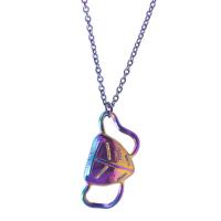 Zinc Alloy Necklace, plated, fashion jewelry & Unisex, multi-colored cm 