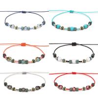 Glass Seed Beads Bracelets, Seedbead, with Crystal, fashion jewelry & adjustable & for woman & faceted cm 