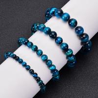 Tiger Eye Stone Bracelets, handmade, fashion jewelry & Unisex Approx 6.6-8.2 Inch 
