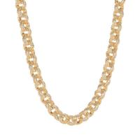 Brass Chain Necklace, Stick, gold color plated, fashion jewelry & rolo chain 8.3mm .26 Inch 