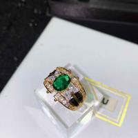 Латунное кольцо с стразами, Латунь, 18K позолоченный, разные стили для выбора & Женский & со стразами, размер:6-8, продается PC