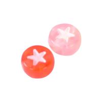 Acryl Schmuck Perlen, rund, DIY, gemischte Farben, 4x7mm, 3700PCs/Tasche, verkauft von Tasche