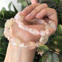 Cherry Blossom Agate Bracelet, polished, for woman, mixed colors Approx 21 cm 