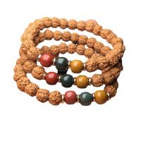 Rudraksha Bracelet, with Brass, gold color plated, Unisex, mixed colors, 9-10mm Approx 17 cm 