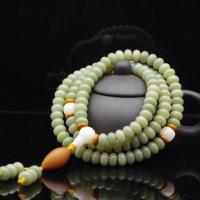 Bodhi Root Buddhist Beads Bracelet, Unisex & anti-fatigue, green Approx 