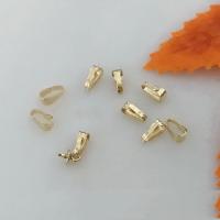 Oro-llenado Fianza para colgante, 14K lleno de oro, Bricolaje, dorado, 2.2x5.3mm, Vendido por UD