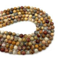 Perle naturelle Agate Crazy, agate folle, Rond, DIY & normes différentes pour le choix, couleurs mélangées Environ 14.96 pouce, Vendu par brin