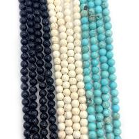 Perles en Turquoise naturelle, Rond, DIY & normes différentes pour le choix, plus de couleurs à choisir Environ 14.96 pouce, Vendu par brin