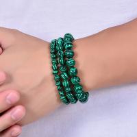 Malachite Bracelets, handmade, fashion jewelry & Unisex 10mm Approx 6.6-8.2 Inch 