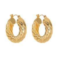 Brass Hoop Earring, Round, gold color plated, fashion jewelry 