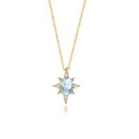 純銀製の宝石類のネックレス, 925スターリングシルバー, メッキ, 女性用 & ライン石のある, 無色 長さ:約 15.74 インチ, 売り手 パソコン