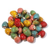 Gesprenkelte Porzellan Perlen, DIY, keine, 14x12x9mm, 20PCs/Tasche, verkauft von Tasche