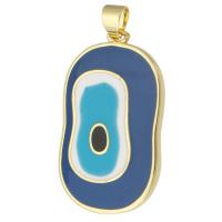 Enamel Brass Pendants, gold color plated, fashion jewelry & DIY, multi-colored Approx 3mm 