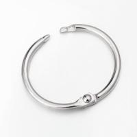 304 Edelstahl Keychain-Kabel-Ring, Kreisring, DIY, originale Farbe, 3x30mm, verkauft von PC