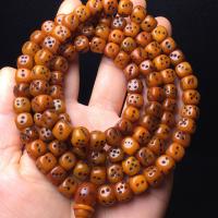 Camel Bone Buddhist Beads Bracelet, Dice, Carved, Unisex & anti-fatigue 8mm, Approx 