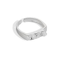 Brass Cuff Finger Ring, plated, for woman 4.6mm 