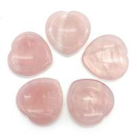 розовый кварц камень с большим пальцем, Сердце, DIY & нет отверстия, розовый продается PC