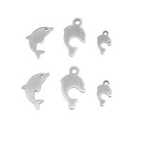 Stainless Steel Animal Pendants, 304 Stainless Steel, Dolphin, polished, fashion jewelry & polished & DIY & Unisex original color 