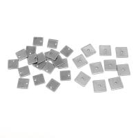Stainless Steel Pendants, 304 Stainless Steel,  Square, polished, fashion jewelry & polished & DIY & Unisex original color 