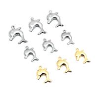Stainless Steel Animal Pendants, 304 Stainless Steel, Dolphin, Vacuum Ion Plating, fashion jewelry & polished & DIY & Unisex 