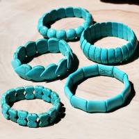 Bracelets turquoises, turquoise, bijoux de mode & styles différents pour le choix & pour femme, Diamètre inté Environ 62mm, Vendu par PC