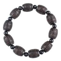 Black Sandalwood Buddhist Beads Bracelet, fashion jewelry & Unisex Approx 6.69 Inch 