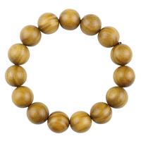 Green Sandalwood Buddhist Beads Bracelet, fashion jewelry & Unisex, 15mm, Approx 