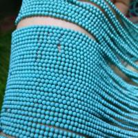 Perles en Turquoise naturelle, poli, DIY, bleu Environ 38 cm, Vendu par brin