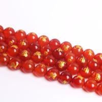 Natural Red Agate Beads, stoving varnish, DIY, red, 10mm Approx 38 cm 