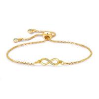 Cubic Zirconia Micro Pave Brass Bracelet, fashion jewelry & adjustable & micro pave cubic zirconia & for woman 16mm cm 