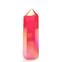 Clear Quartz Decoration, Conical, plated, Unisex, red, 50-90mm 