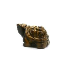 Tiger Eye Decoration, Turtle, Carved, yellow 