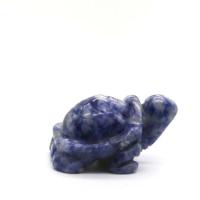 Синий камень спекл Декоративные украшения, Черепаха, резной, голубой продается PC