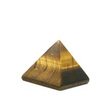 Tiger Eye Pyramid Decoration, Pyramidal, polished, yellow, 30mm 