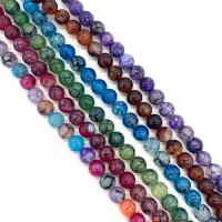 Natural Dragon Veins Agate Beads, Round, DIY Approx 14.96 Inch 