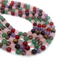 Mixed Gemstone Beads, Round, DIY mixed colors Approx 14.96 Inch 