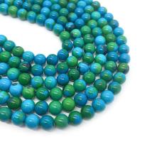 Chrysokoll Perlen, Demidowit, rund, DIY & verschiedene Größen vorhanden, dunkelgrün, Länge:ca. 14.96 ZollInch, verkauft von Strang