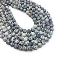 Map Stone Beads, Round, DIY Approx 14.96 Inch 