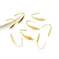 Stainless Steel Hook Earwire, 316 Stainless Steel, Letter U, Vacuum Ion Plating, fashion jewelry & polished & DIY & Unisex, golden 
