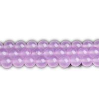 Transluzente Glasperlen, Glas, DIY, violett, Länge:ca. 38 cm, verkauft von Strang