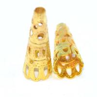 Eisen Perlenkappen, plattiert, goldfarben, 5-40mm, verkauft von PC
