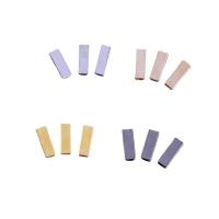 Brass Tube Beads, Rectangle, plated, DIY, mixed colors [