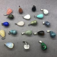 Gemstone Jewelry Pendant, Natural Stone, Teardrop, polished, Unisex 